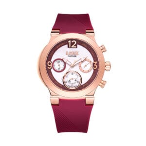 Reloj dama LA1124-3 Negro con oro rosa