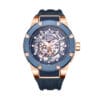 Reloj hombre GT501-1 azul con oro rosa