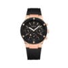 Reloj mujer referencia LA1126-2 Negro con oro rosa, bisel negro, tablero negro
