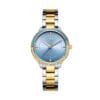 L1185-2 Reloj Mujer L1185-2 Plateado con dorado. tablero azul