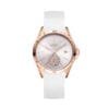 L1245-5 Reloj mujer L1245-5 Blanco con oro rosa. tablero plateado