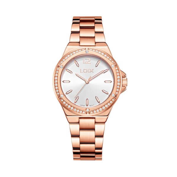 L1258-2 Reloj mujer L1258-2 Oro rosa con tablero plateado