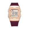 L1259-2 Reloj mujer L1259-2 Vinotinto con oro rosa. tablero digital