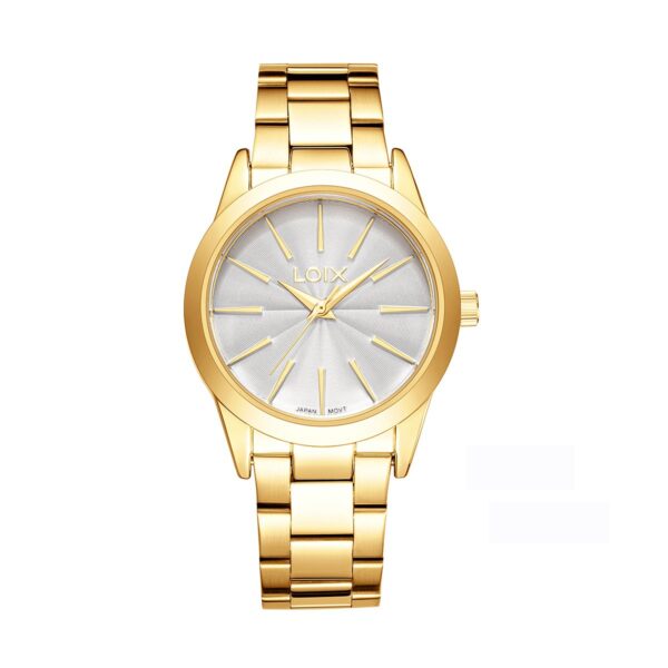 L1287-1 Reloj mujer L1287-1 Dorado tablero blanco