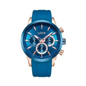 L2143-2 Reloj hombre L2143-2 Azul con oro rosa. bisel azul. tablero azul