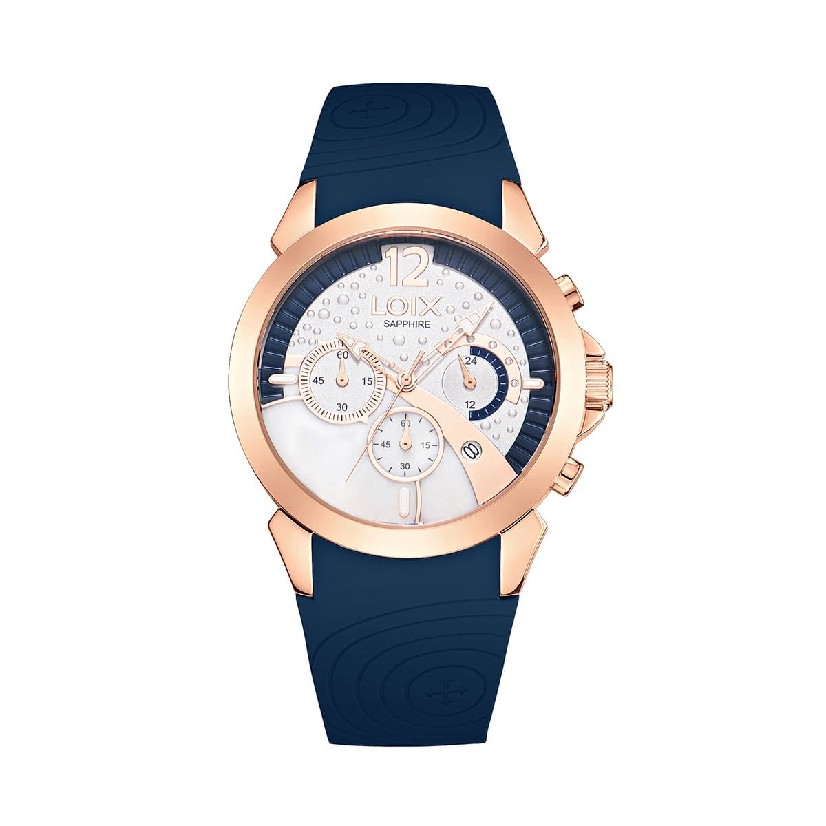 LA1136-3 Reloj mujer LA1136-3 azul con oro rosa. tablero bicolor