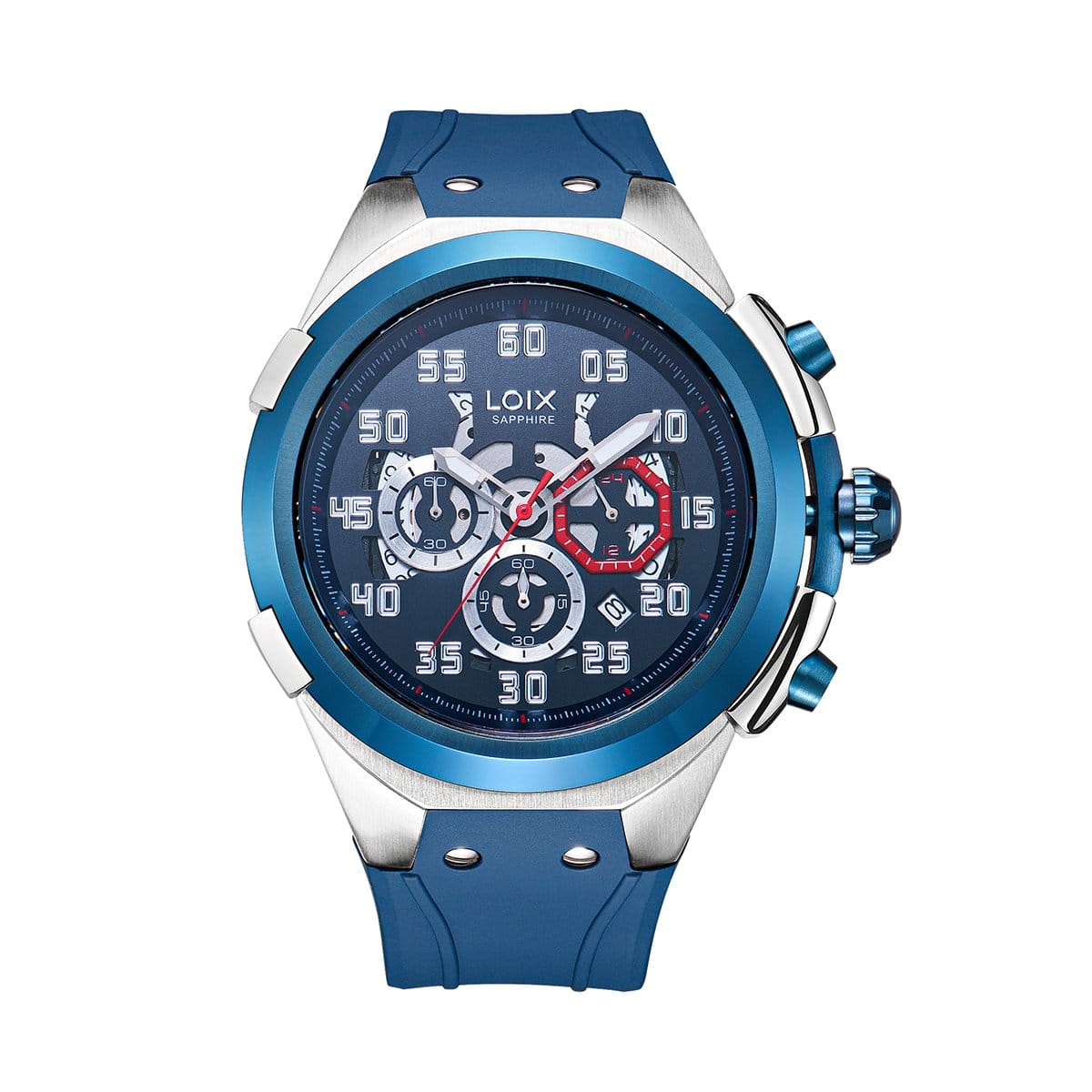 LA2150-1 Reloj hombre LA2150-1 Azul con plateado. bisel azul. tablero azul