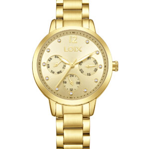 Reloj Loix L1306 Mujer Multifunción Acero Lujo