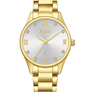 Set Reloj Loix L1311 Mujer Acero + Silicona Lujo