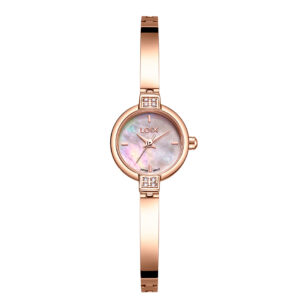 Reloj Loix LA1108M Mujer Acero Brazalete Lujo Nácar