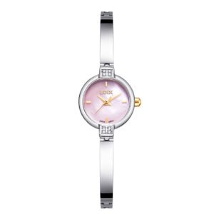 Reloj Loix LA1108M Mujer Acero Brazalete Lujo Nácar