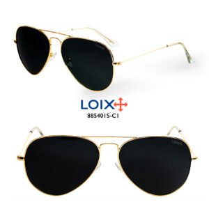 Gafas Unisex Metal Dorado Verdes Polarizadas LOIX 885401S-C1