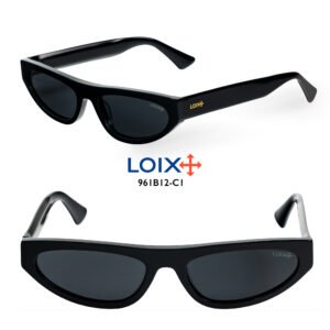 Gafas Acetato Negro Polarizadas Lujo Moda LOIX 961B12S-C1