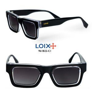 Gafas Acetato Negras Polarizadas Lujo Moda LOIX 961B22S-C1