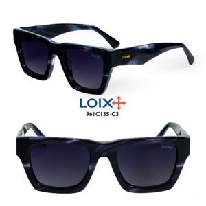 Gafas Acetato Negras Polarizadas Lujo Moda LOIX 961C13S-C1