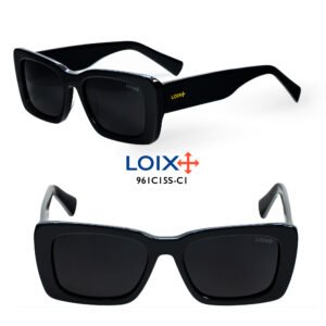 Gafas Acetato Negras Polarizadas Lujo Moda LOIX 961C15S-C1