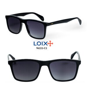 Gafas Acetato Negras Polarizadas Lujo Clasico LOIX 96222S-C1