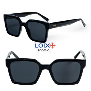 Gafas Acetato Negro Polarizadas Lujo Moda LOIX ECO.03-C1