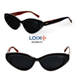 Gafas Mujer Acetato Negras Polarizadas Lujo LOIX ECO.06-C3